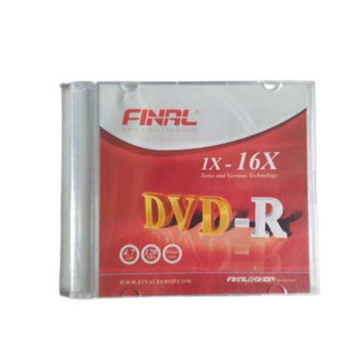 دی وی دی خام فینال مدل DVD-R بسته 2 عددی 