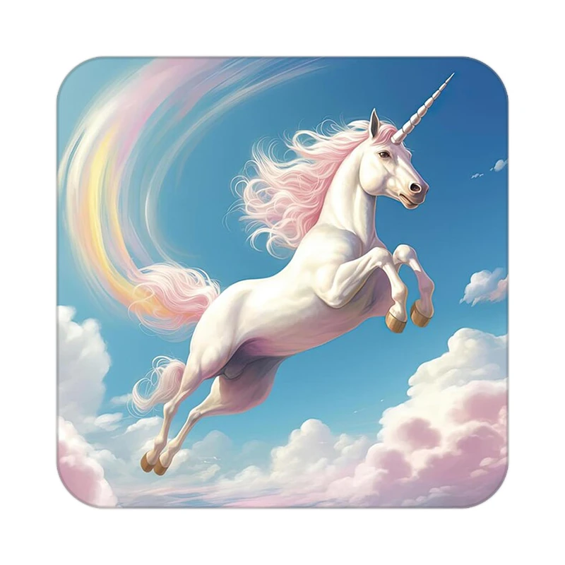 زیر لیوانی کاکتی طرح اسب تک شاخ و یونیکورن مدل mp31500