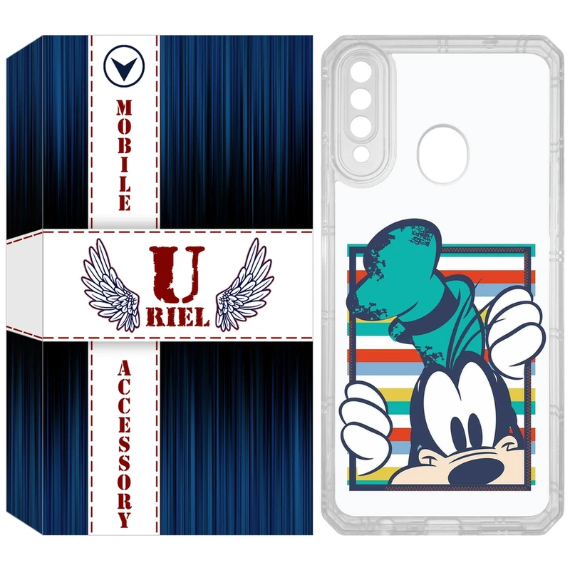 کاور یوریل مدل Clear کد 2 طرح سگ مناسب برای گوشی موبایل سامسونگ Galaxy A20s
