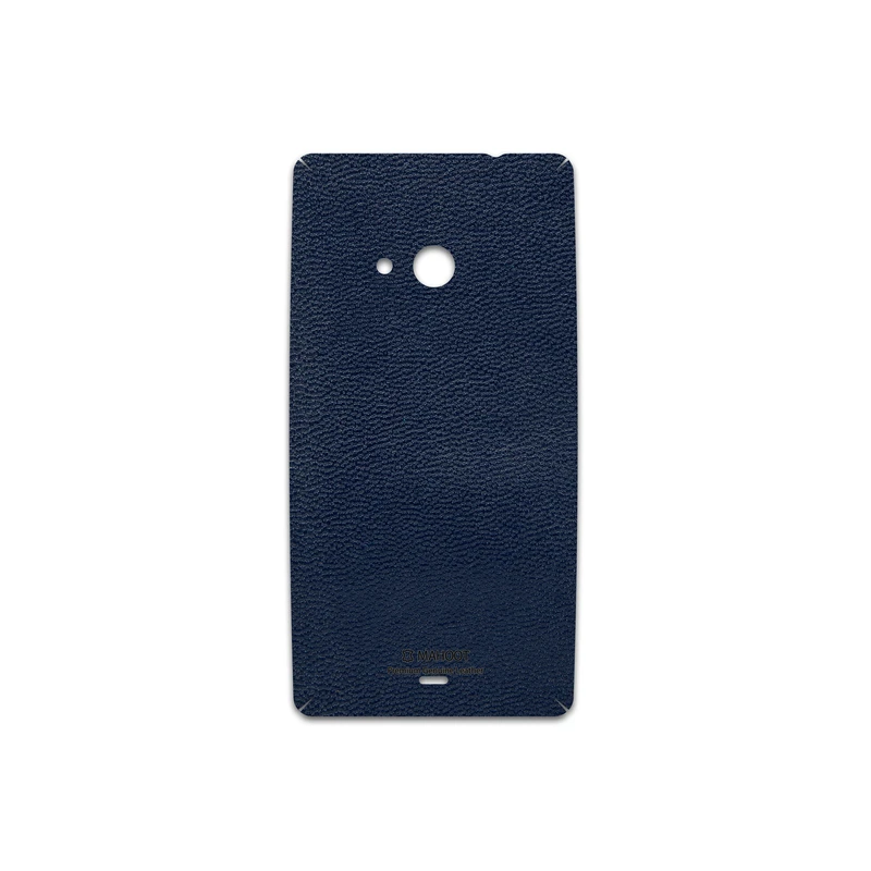 برچسب پوششی ماهوت مدل Deep-Blue-Leather مناسب برای گوشی موبایل مایکروسافت Lumia 535