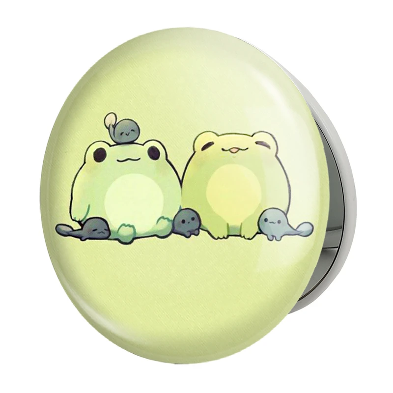 آینه جیبی خندالو طرح قورباغه مدل تاشو کد 29173