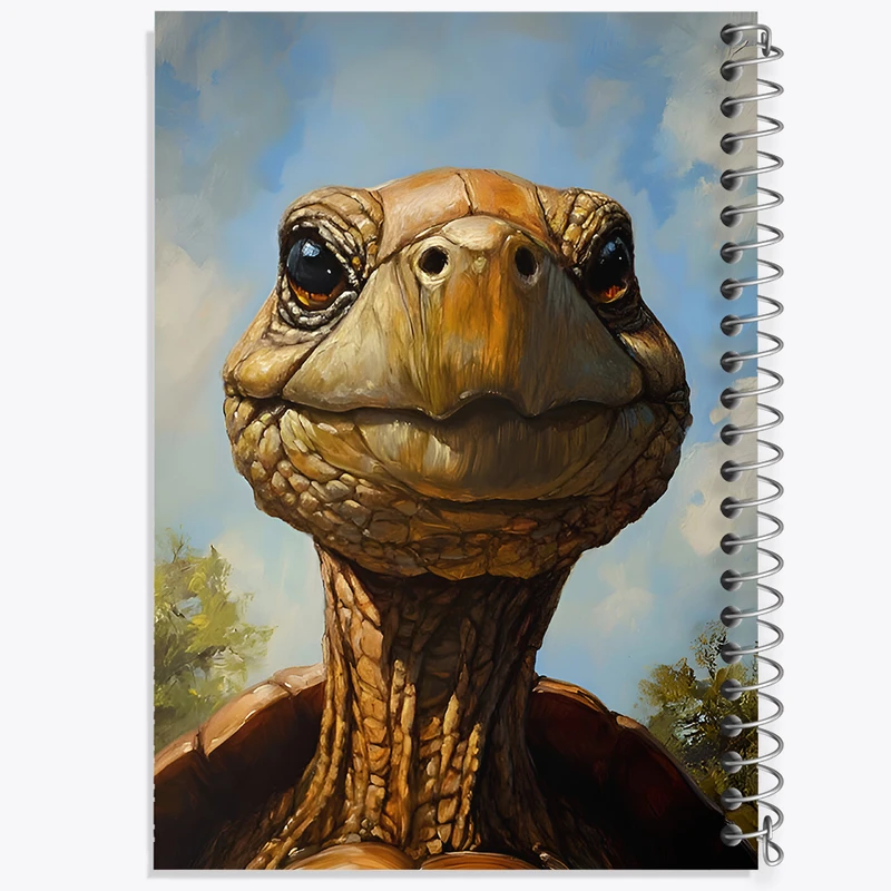 دفتر مشق 50 برگ خندالو طرح لاکپشت کد F6783