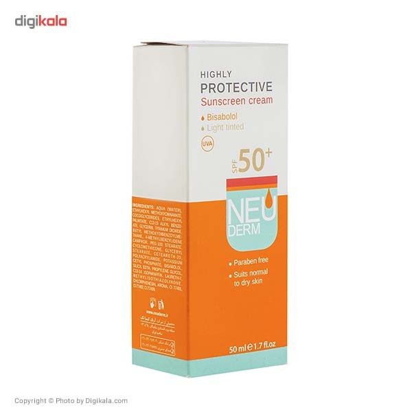 کرم ضد آفتاب نئودرم مدل Highly Protective SPF50 حجم 50 میلی لیتر کرم ضد آفتاب نئودرم مدل Highly Protective SPF50 حجم 50 میلی لیتر