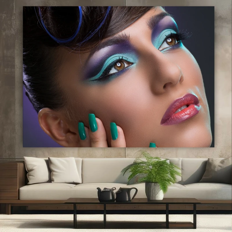 تابلو بوم طرح آرایشگاه زنانه مدل میکاپ کد GR1641