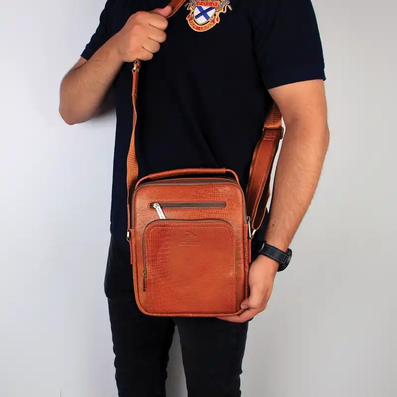 کیف رودوشی چرم بارز مدل DG68.Lizard