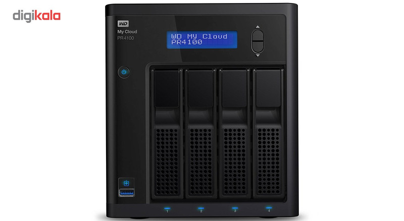 ذخیره ساز تحت شبکه وسترن دیجیتال مدل WD My Cloud PR4100 WDBNFA0000NBK 4-Bay بدون دیسک