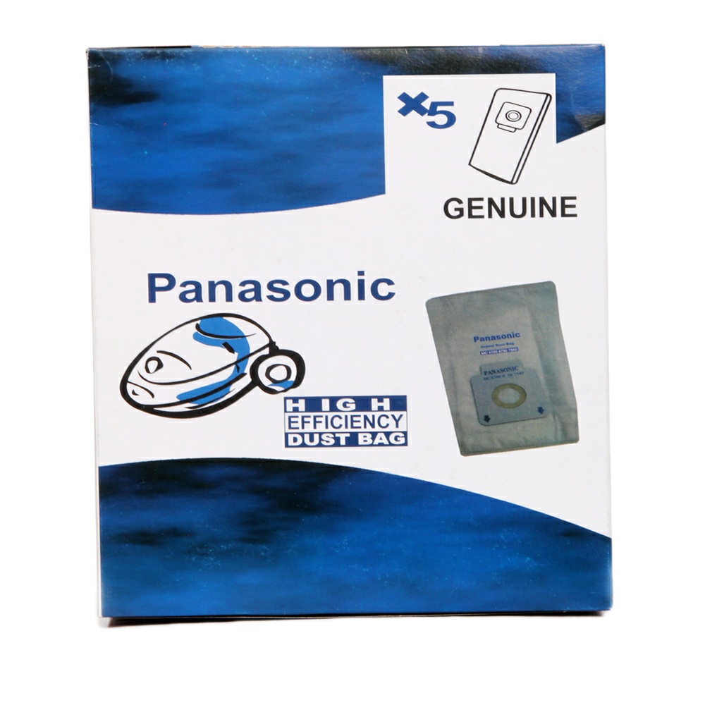 پاکت جاروبرقی مدل GENUINE کد B- PANASONIC بسته 5 عددی مناسب برای جارو برقی پاناسونیک