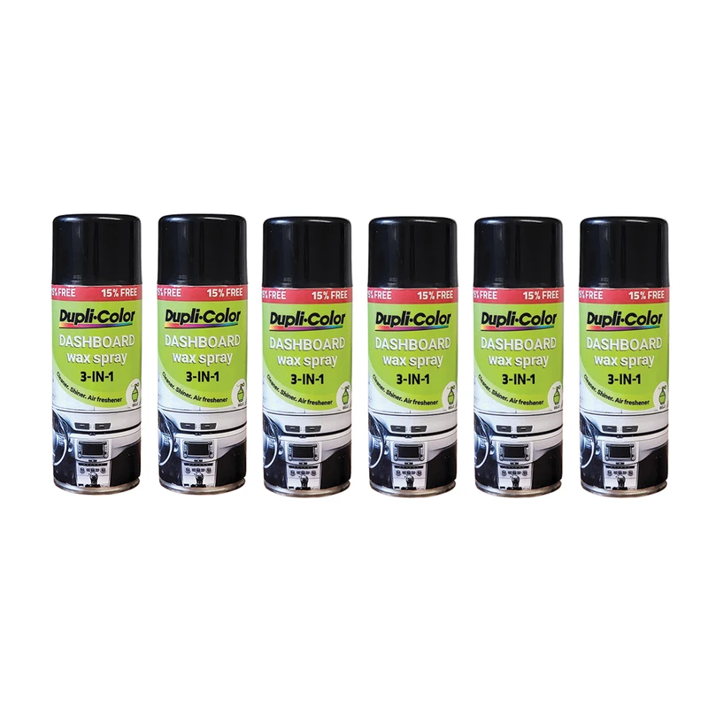 اسپری پولیش و براق کننده و خوشبو کننده داشبورد دوپلی کالر مدل عطری  رایحه بل حجم 400 میلی لیتر مجموعه 6 عددی