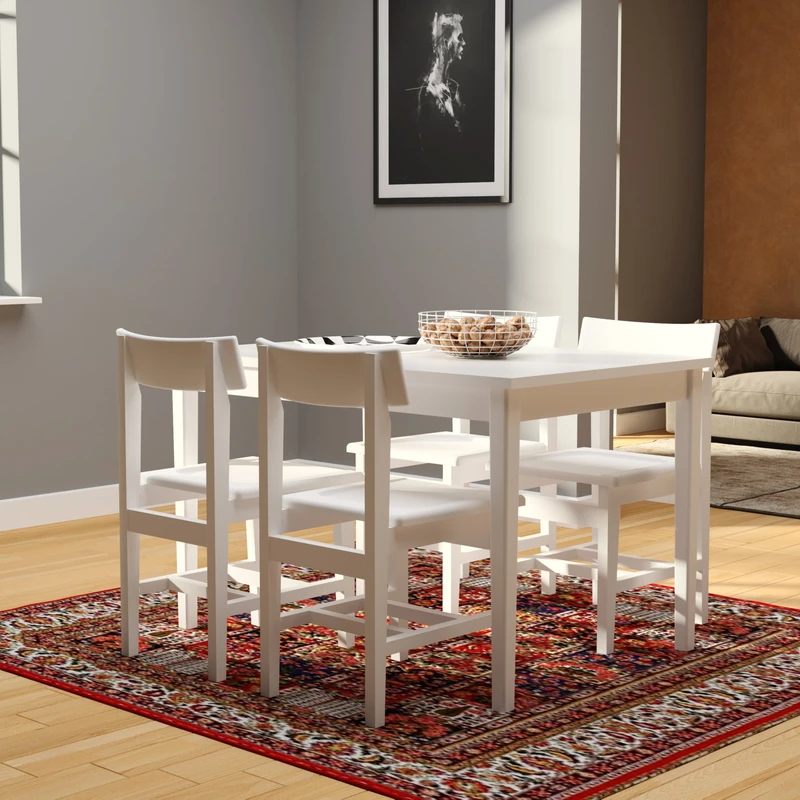 میز و صندلی ناهار خوری 4 نفره گنجینه مدل تینا