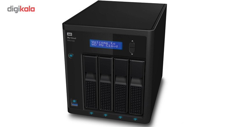 ذخیره ساز تحت شبکه وسترن دیجیتال مدل WD My Cloud PR4100 WDBNFA0000NBK 4-Bay بدون دیسک