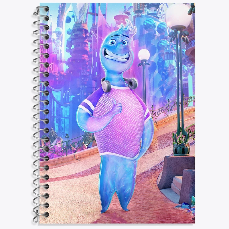 دفتر زبان 50 برگ خندالو مدل سه خط طرح بنیادین Elemental کد 31042