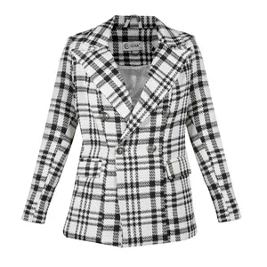 کت زنانه مدل چهارخانه