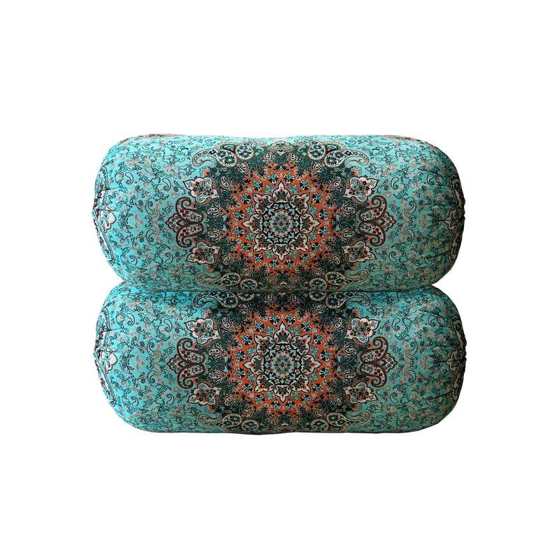 پشتی ترمه طرح سنتی مدل شاه نشین کد10080 بسته دو عددی