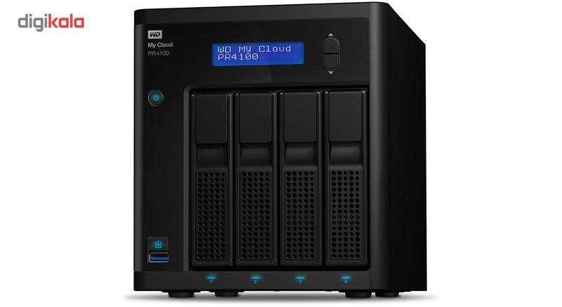 ذخیره ساز تحت شبکه وسترن دیجیتال مدل WD My Cloud PR4100 WDBNFA0000NBK 4-Bay بدون دیسک