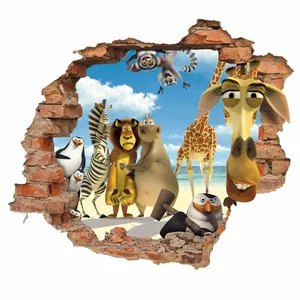Zhivar Madagascar 3D Wall Sticker