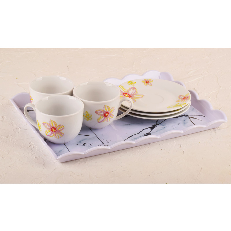 سینی مهروز مدل SE-6003-616 طرح مرمر