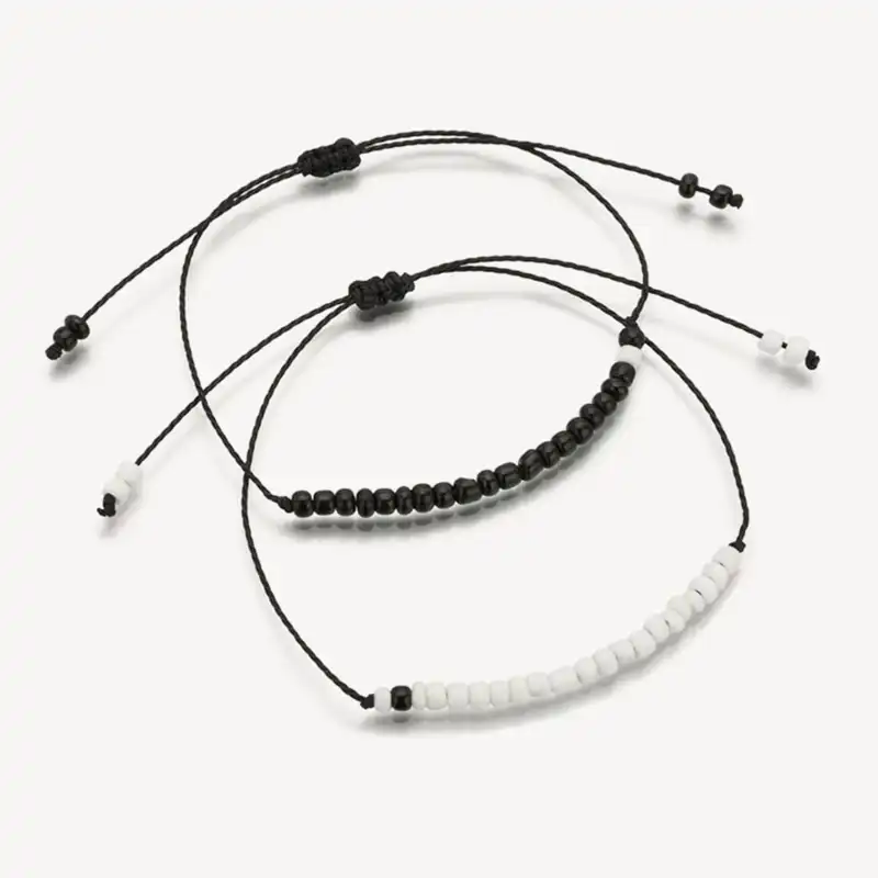 دستبند زنانه ذاریات مدل Z_BMBW334 مجموعه دو عددی