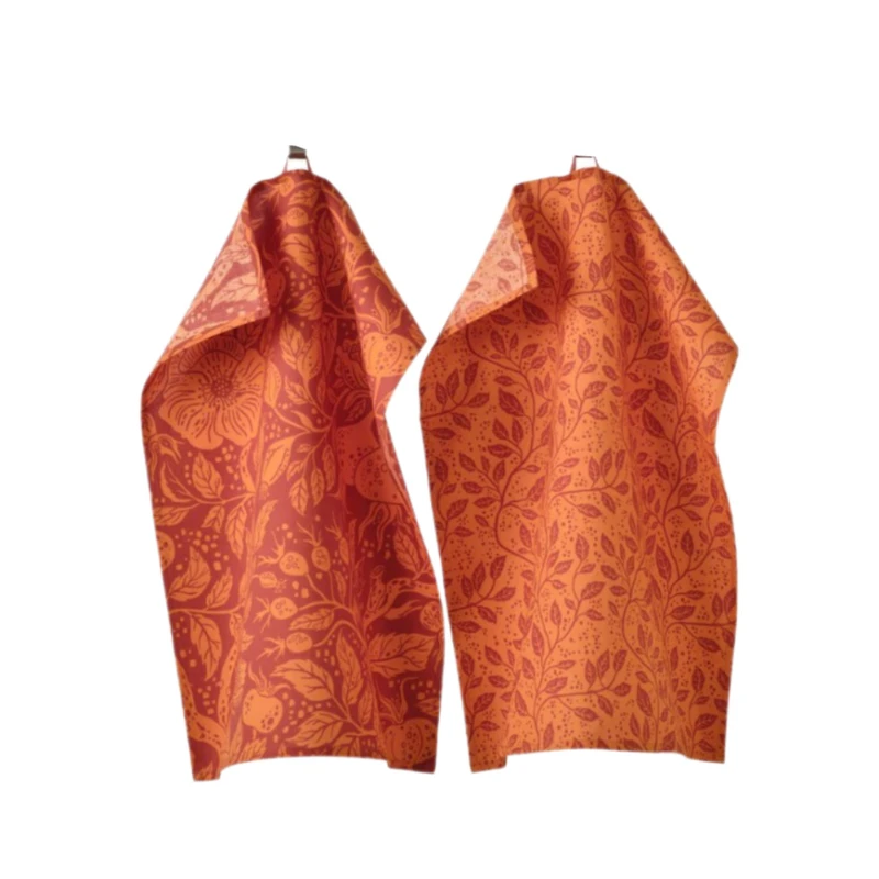 دستمال نظافت خانه و آشپزخانه پنبه‌ ایکیا مدل HÖSTAGILLE بسته 2 عددی