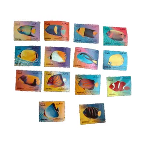 تمبر یادگاری مدل ماهی کد bc-2305 مجموعه 14 عددی