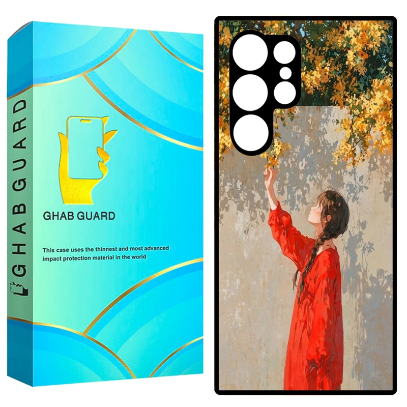 کاور قاب گارد طرح دختر مدل GCHPS23U مناسب برای گوشی موبایل سامسونگ Galaxy S23 Ultra 5G