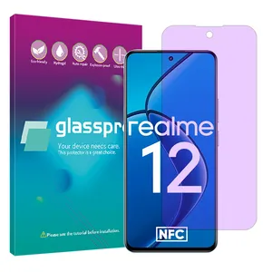 Glass pro Eye care model purple filter screen protector suitable for Realme 12 5G mobile phone 