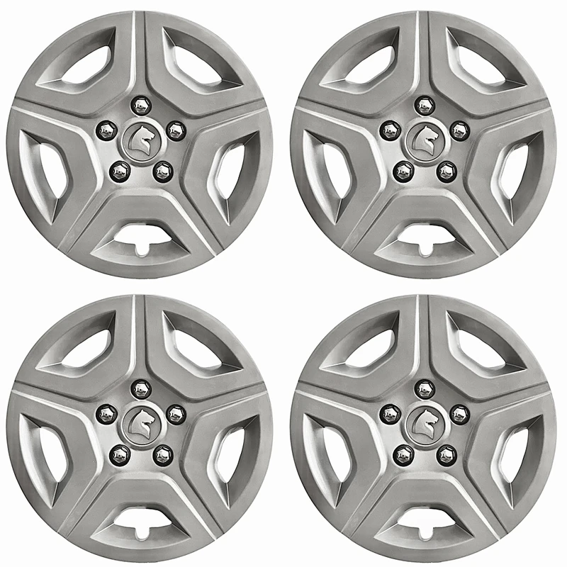 قالپاق چرخ پویا صنعت مدل 02 سایز 15 اینچ مناسب برای تارا مجموعه 4 عددی