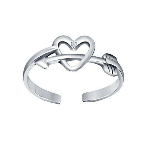   انگشتر نقره زنانه قیراط طرح قلب کد GH4300