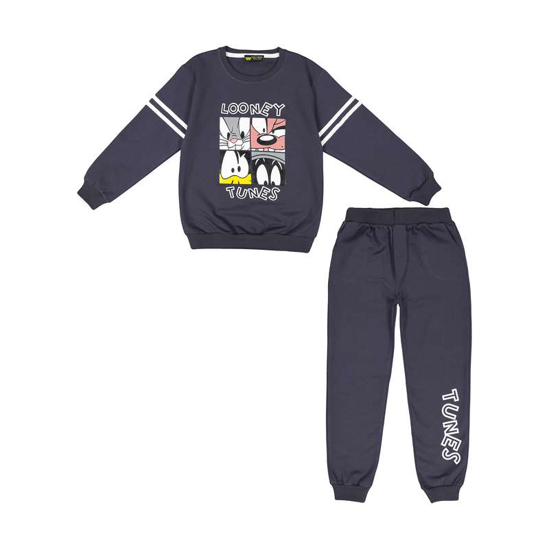 ست سویشرت و شلوار پسرانه خرس کوچولو مدل 2011263-94