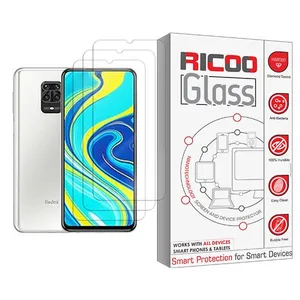 Ricoo Ricoo Glass MIX003 Screen Protector For Xiaomi Redmi Note 9 Pro (India) Pack Of 3