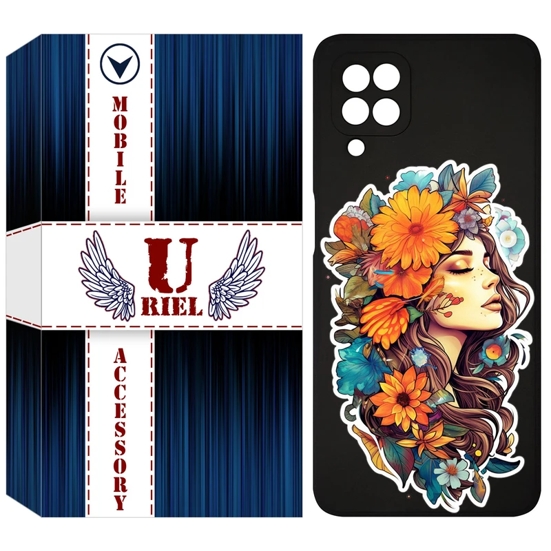 کاور یوریل قاب مدل KSH کد 52 طرح دختر مناسب برای گوشی موبایل سامسونگ Galaxy A22 4G / M32 4G / M22 4G