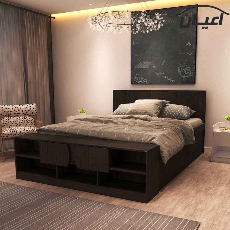 تخت خواب دونفره اعیان مدل FH417 سایز 160x200 سانتی متر تخت خواب دونفره اعیان مدل FH417 سایز 160x200 سانتی متر