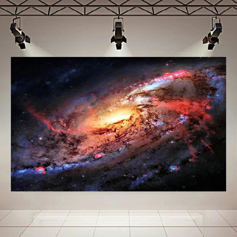 پوستر طرح بلک لایت کهکشان و ستارگان مدل سحابی کد AR30918