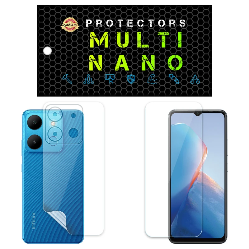  محافظ صفحه نمایش مولتی نانو مدل X-SFT مناسب برای گوشی موبایل انفینیکس Smart 7 به همراه محافظ پشت