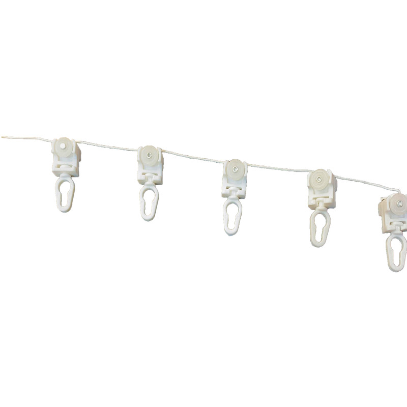 گیره چوب پرده مدل مینیمال چرخ دار طول 10 متر