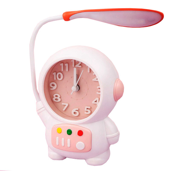 چراغ مطالعه مدل ساعت رومیزی دار فضانورد