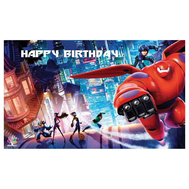 بنر تولد طرح شش ابر قهرمان کد 123