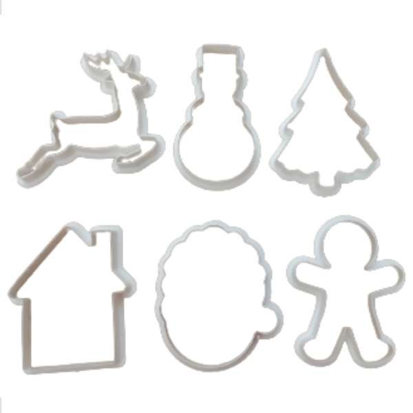 قالب شیرینی به گز مدل ست زمستانی مجموعه 6 عددی