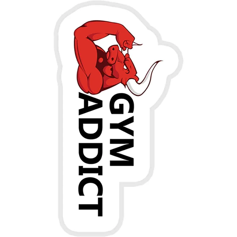 استیکر لپ تاپ طرح gym-addict کد ST820