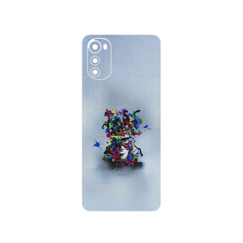 برچسب پوششی ماهوت مدل Collage of surreal Portrait of Women 4 مناسب برای گوشی موبایل موتورولا Moto E32s