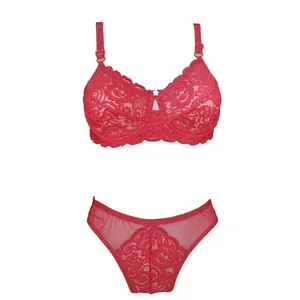 ست شورت و سوتین زنانه مدل گیپور فنردار