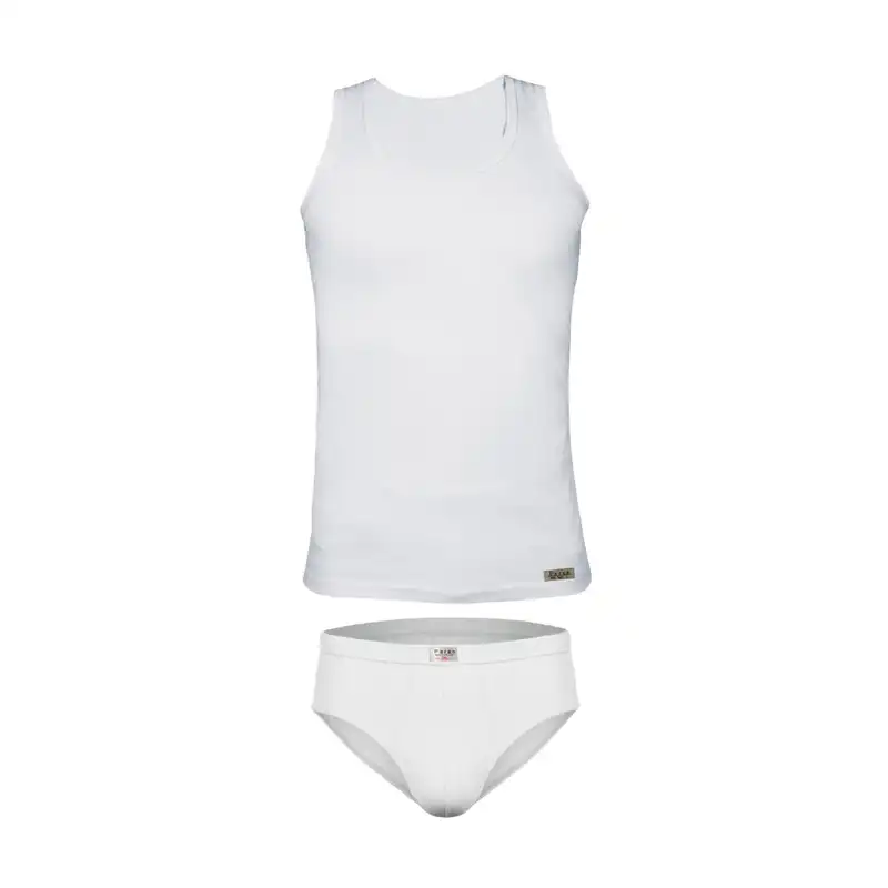 ست شورت و زیرپوش مردانه تولیدی پاران مدل نخ پنبه خالص صادراتی مجموعه 4 عددی