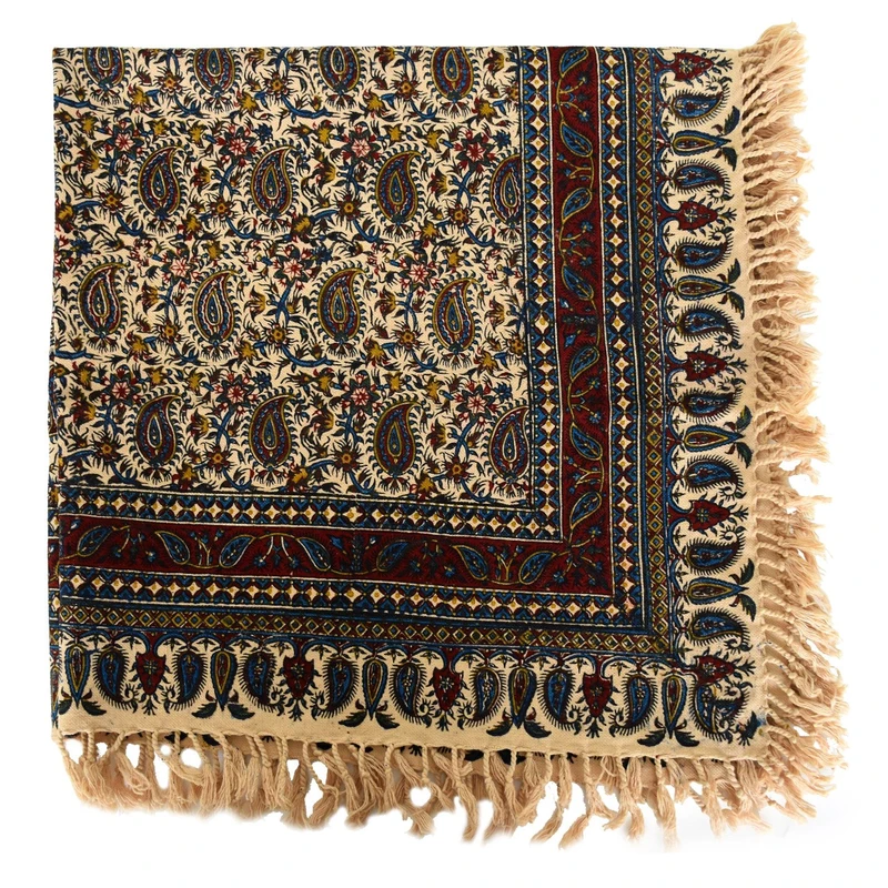 سفره قلمکار ممتاز سی دا کد GH01010 سایز 80 × 80 سانتی‌ متر