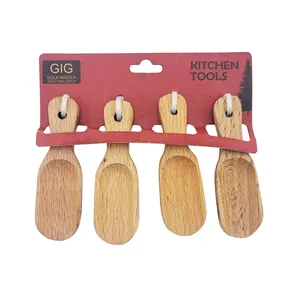 قاشق ادویه جی آی جی مدل بیضی بسته 4 عددی 