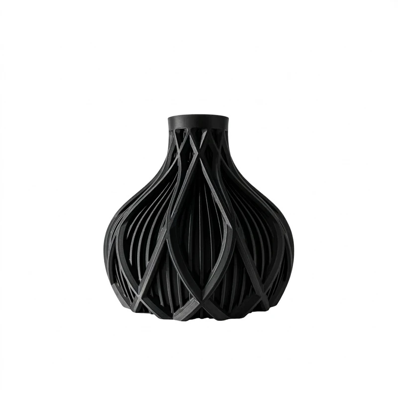 گلدان دکوری مدل استوانه خمره ای کوتاه کد ۹۰