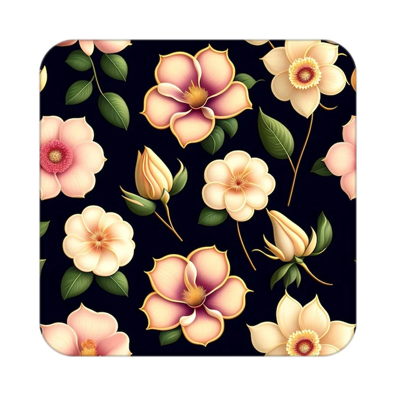 زیر لیوانی کاکتی طرح گل مدل mp16402