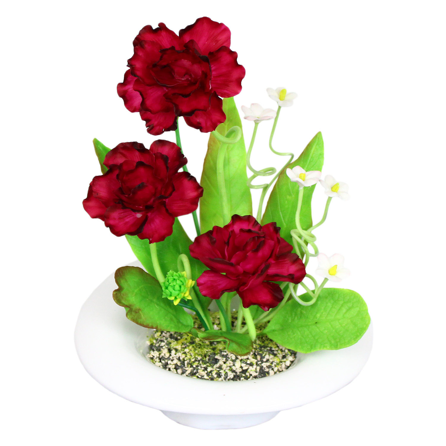 گلدان به همراه گل مصنوعی مدل Anemoneflowers02