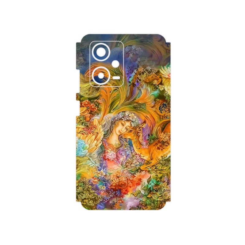 برچسب پوششی ماهوت مدل Persian miniature 3 مناسب برای گوشی موبایل شیائومی Redmi Note 12 Pro Plus