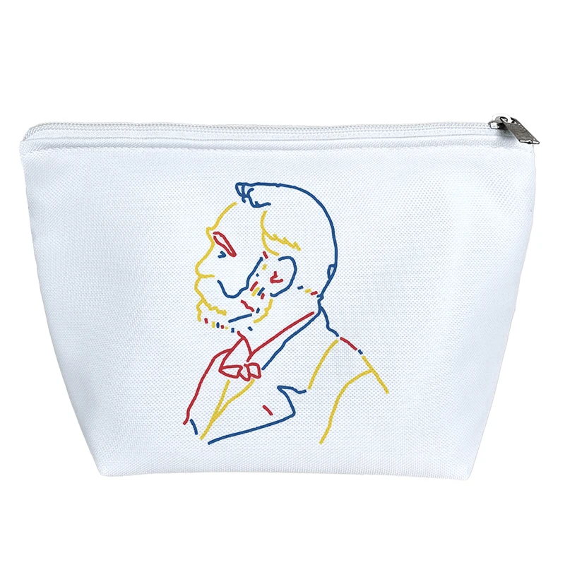 کیف لوازم آرایش دخترانه خندالو مدل پرتره هنری کد 7014