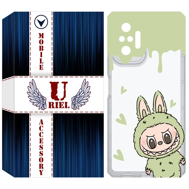کاور یوریل مدل Clear کد 132 طرح لبوبو Labubu مناسب برای گوشی موبایل شیائومی Redmi Note 10 Pro / Note 10 Pro Max
