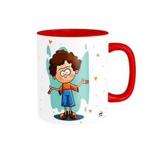 ماگ شادیت طرح به لیوان  بهروز دست نزنید کد 03